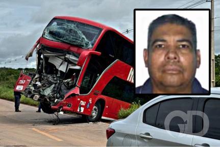 Acidente entre ônibus e caminhão mata motorista e deixa vítimas feridas na MT-010 estrada da Guia