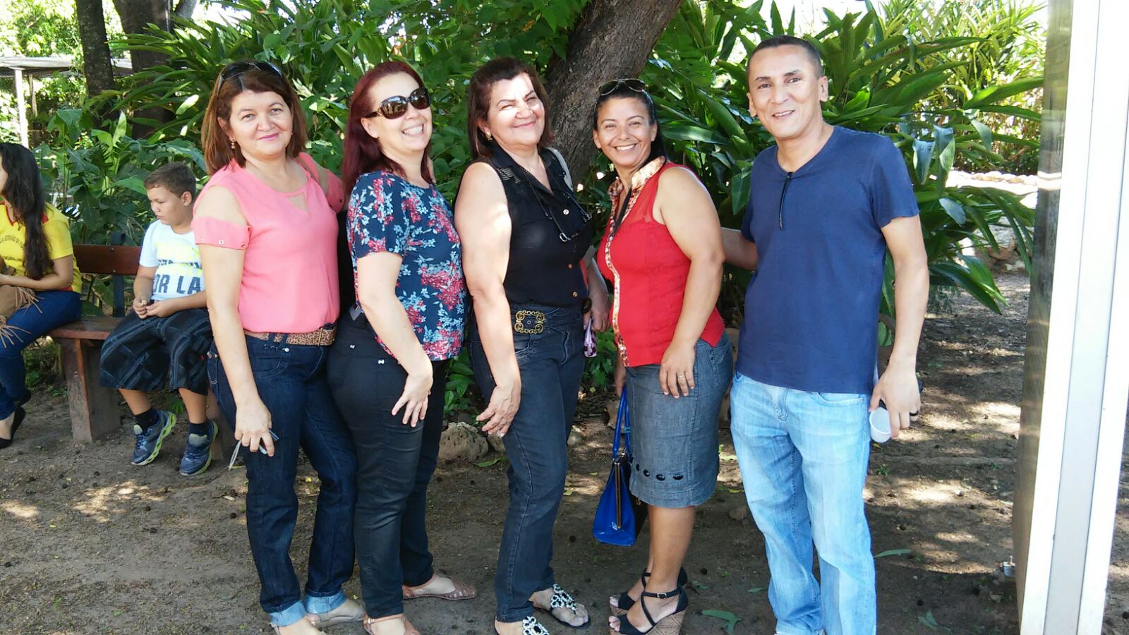 Professores Jeanne, Andreia, Zilma, Janea e Dejacir.