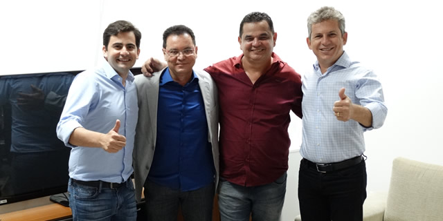 Deputado Fabio Garcia, Deputado Botelho, Junior e Mauro Mendes