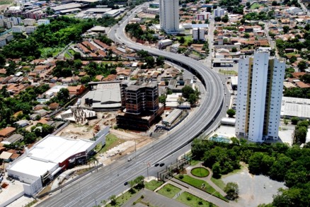 O Viaduto do Despraiado, uma das oito obras entregues oficialmente pelo Governo do Estado