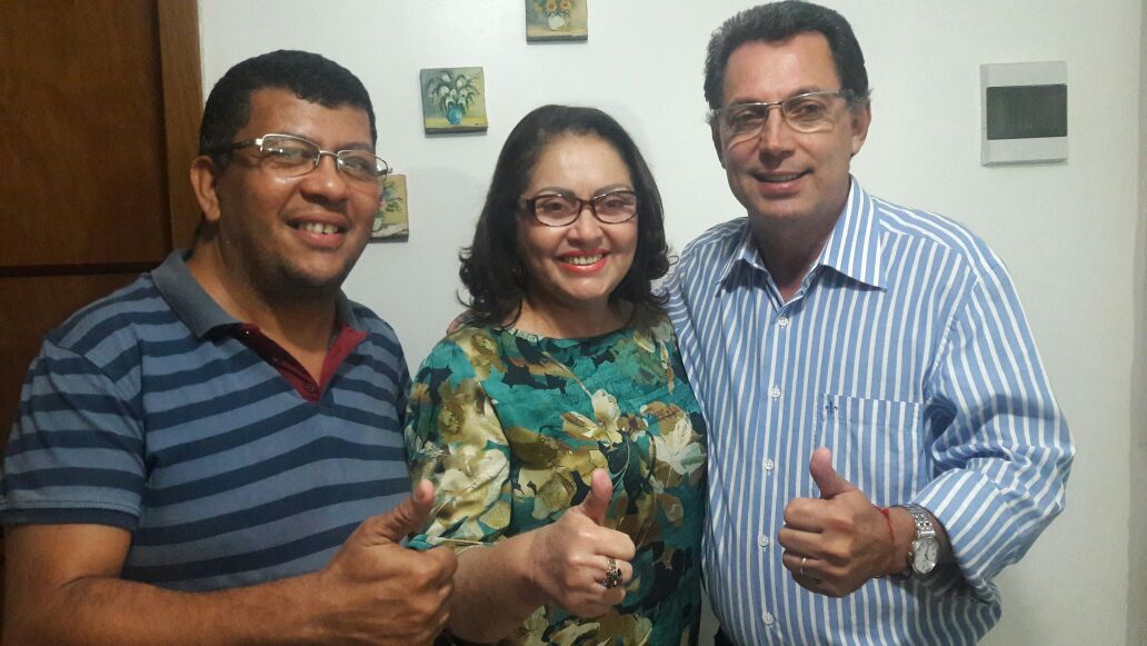 Presidente Odenil, Professora Lu e o Deputado Ezequiel