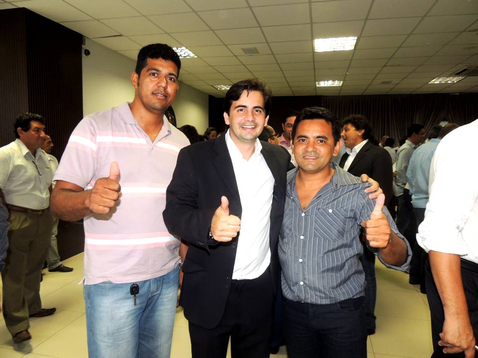 Vereador Flavio Rondon; Dep. Federal Fabio Garcia e o Vereador Enezio