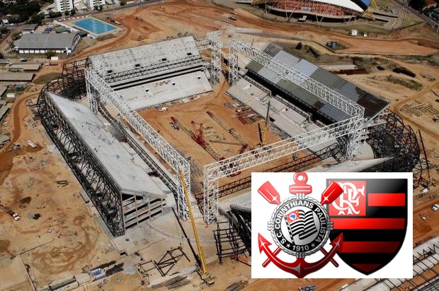 Flamengo e Corinthians farão jogo de inauguração da Arena em março