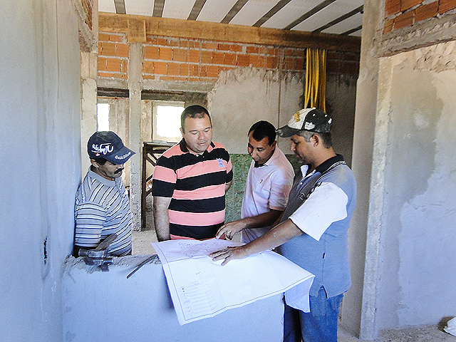 Secretário Municipal de Saúde esteve vistoriando a construção da sala de estabilização